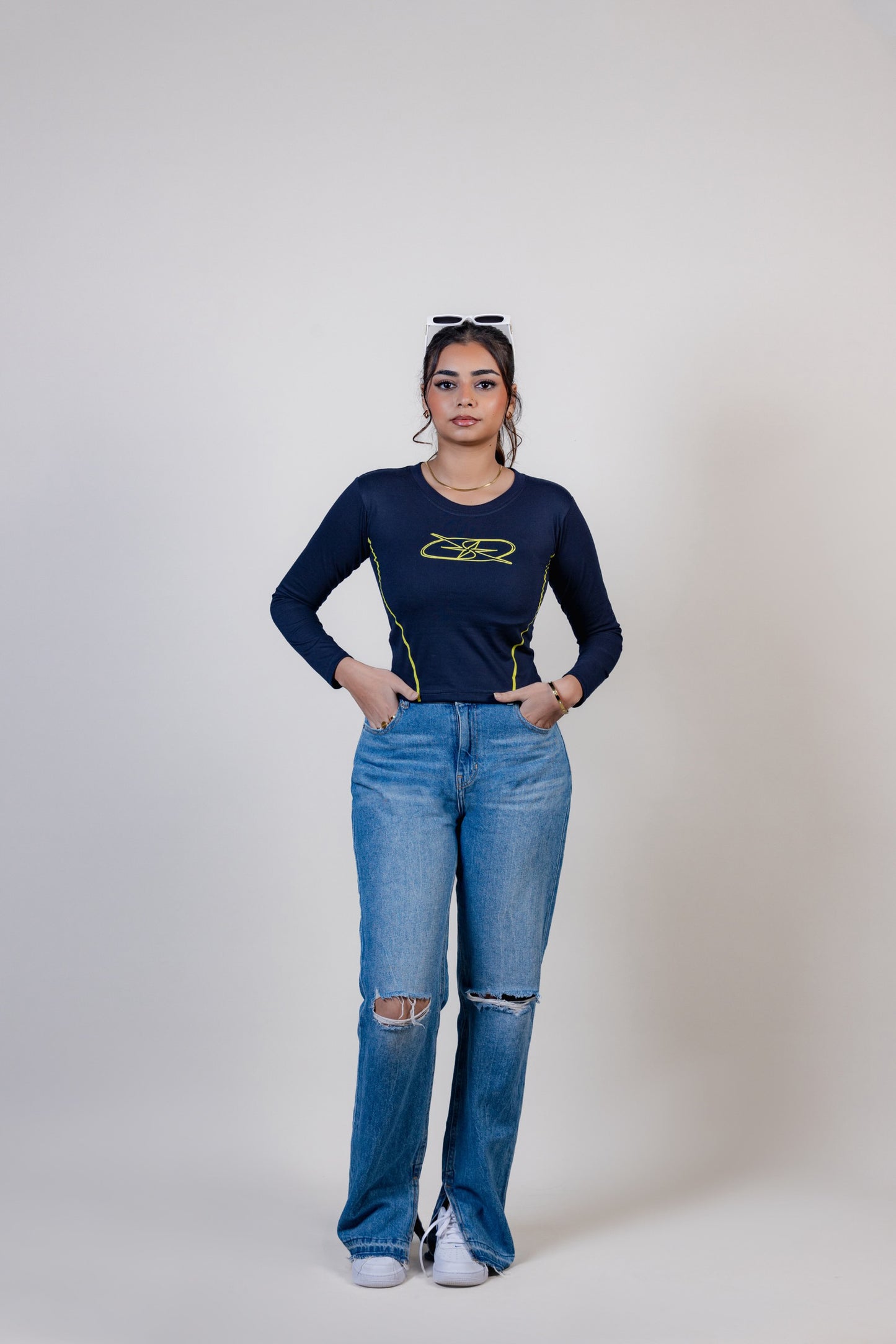“YELLOW STRIPS” babytee