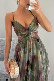 Giselle - Longue robe à l'imprimé floral charmant