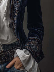 Atena | Vintage Embroidered Long Jacket
