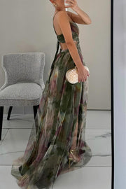 Giselle - Longue robe à l'imprimé floral charmant