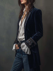 Atena | Vintage Embroidered Long Jacket