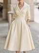 Lina - Robe midi satinée pour Femme