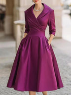 Lina - Vestido de Mujer midi de satén