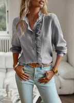 Blusa Elegante de Mujer con Corte Entallado
