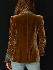 Ottavia | Vintage Floral Print Patchwork Blazer