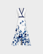 Pilar | Elegante vestido largo con escote profundo