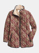 DELACROIX | Sophie Plum Damask Quilted Jacket