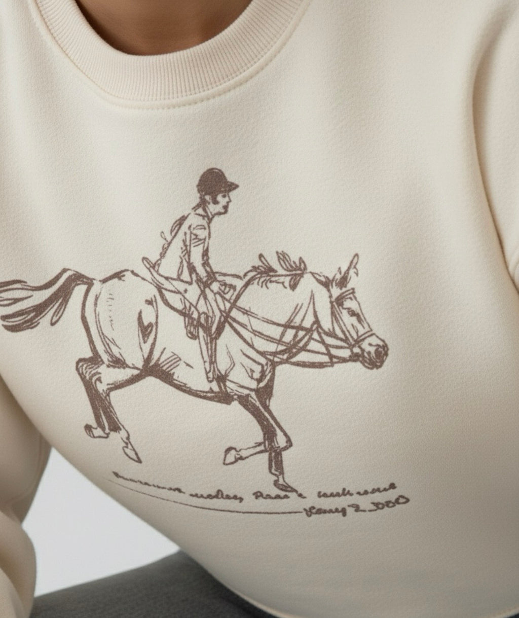 “POLO” beige sweatshirt
