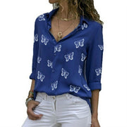 Blouse ample à imprimé papillons féminin