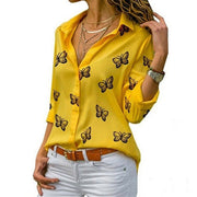 Blouse ample à imprimé papillons féminin