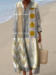 Imani | Robe longue bohème patchwork