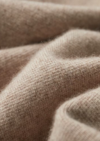 Cardigan con cremallera de lana merino extrafina tipo polo