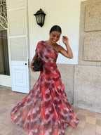 Sevilla | Maxi Dress Estampado Rojo