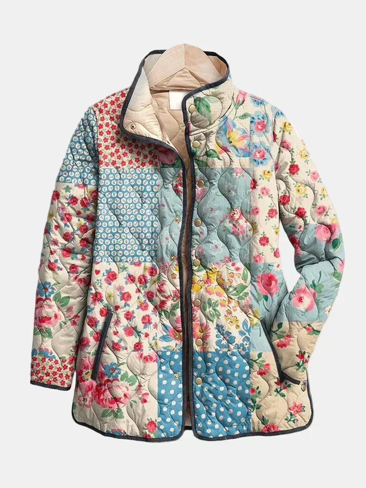DELACROIX | Chloé Floral Patchwork Quilted Jacket