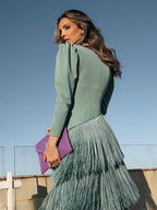 Salvia | Vestido con flecos