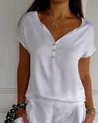 Camiseta De Verano Mujer Tejida Ligera y Elegante