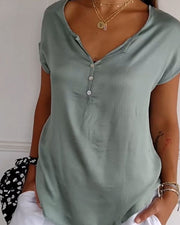 T-shirt d'été pour femme en maille, léger et élégant