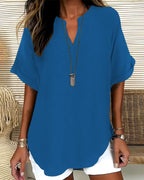Mercedes | Blusa Casual de Cuello en V