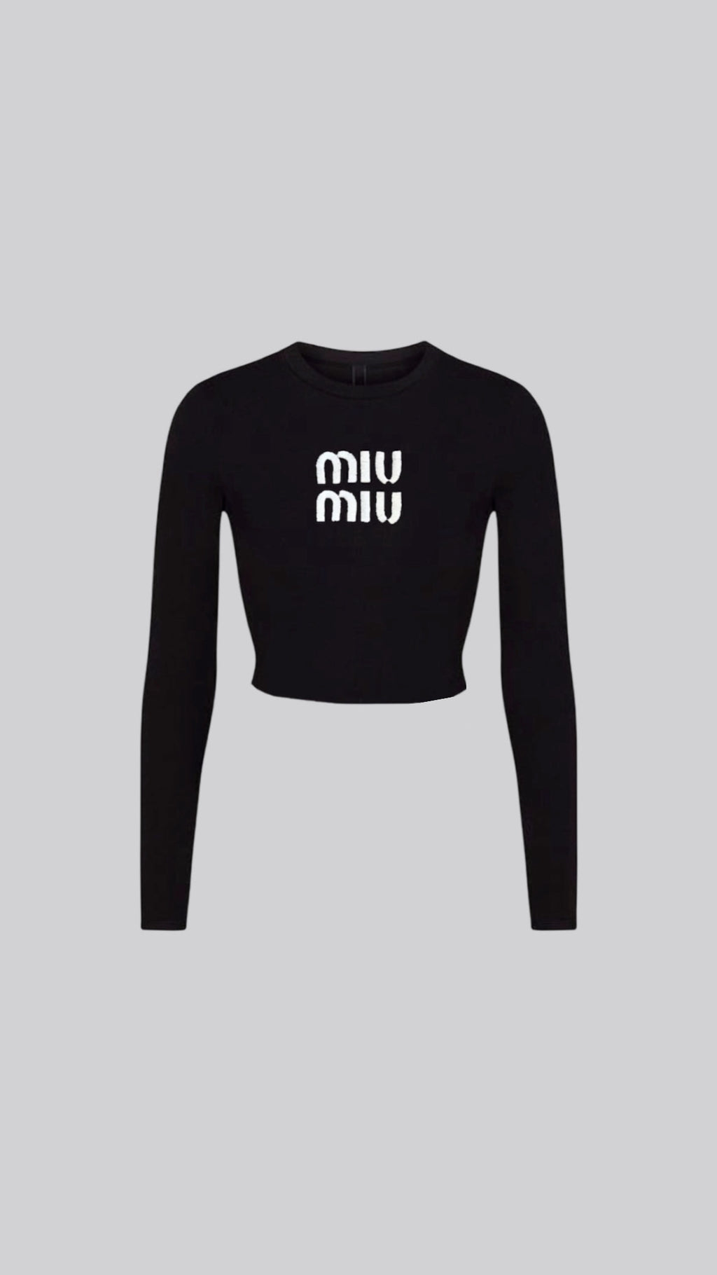 “MiuMiu” Embroidered baby tee