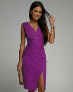 Fresia™ | Elegante vestido entallado con escote en V