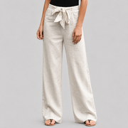Joleen - Pantalon Relaxed Femme avec Cordon et Taille Élastique