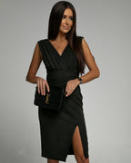 Fresia™ | Elegante vestido entallado con escote en V