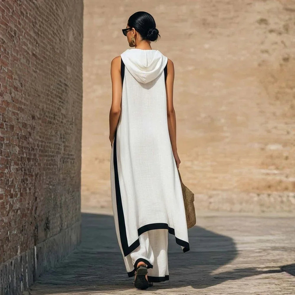 Nadia Ensemble Effet Lin Intemporel au Design Minimaliste