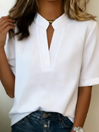 Paula | Camisa de manga corta holgada