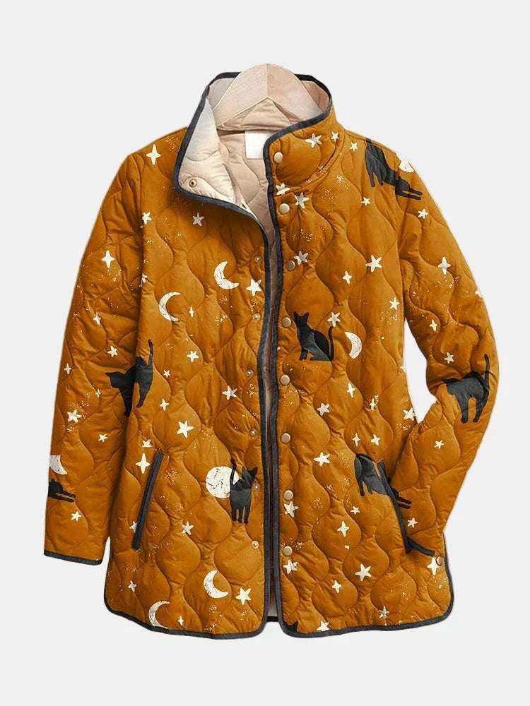 DELACROIX | Nicole Cats and Stars Quilted Jacket