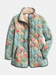 DELACROIX | Mathilde Celadon Roses Quilted Jacket