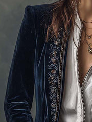 Atena | Vintage Embroidered Long Jacket