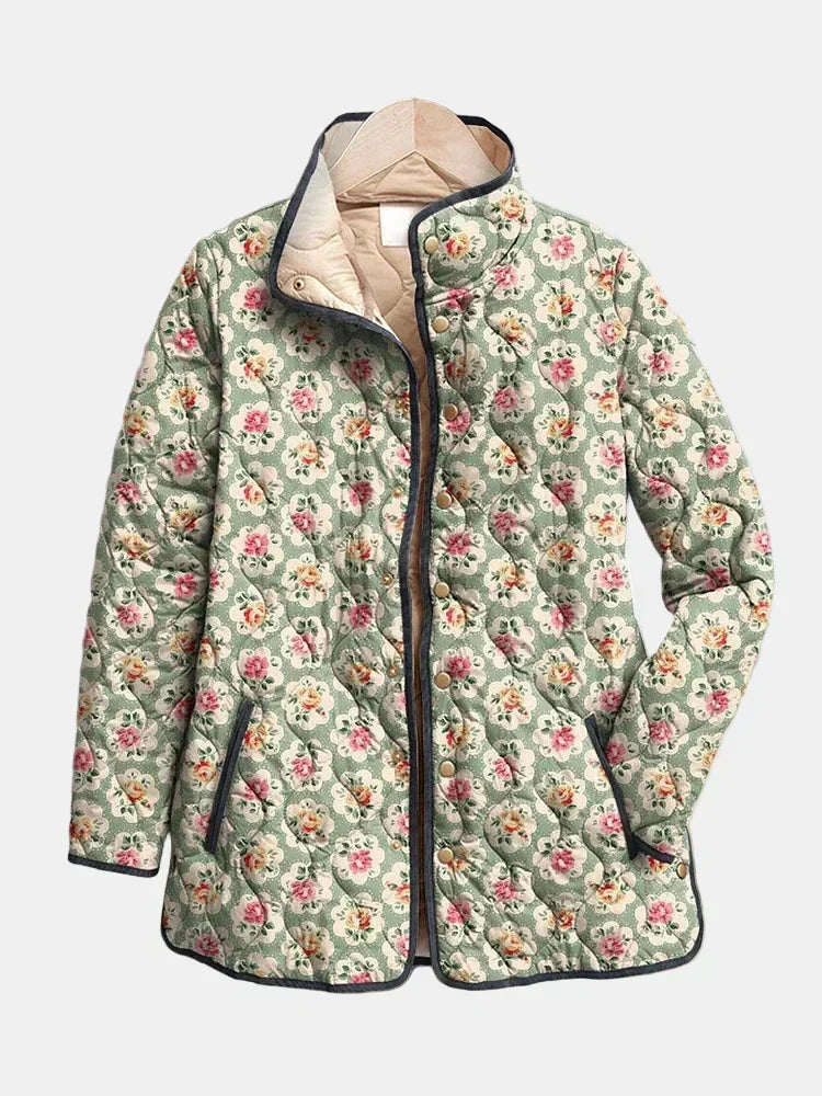 DELACROIX | Amélie Floral Tapestry Quilted Jacket