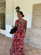 Sevilla | Maxi Dress Estampado Rojo