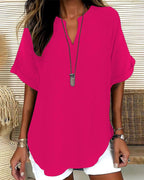 Mercedes | Blusa Casual de Cuello en V