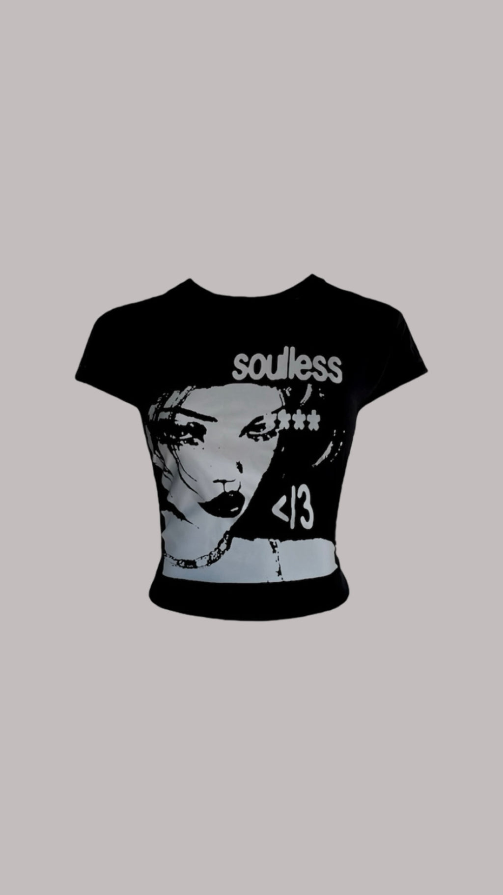 “SOULLESS” baby tee