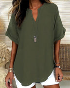 Mercedes | Blusa Casual de Cuello en V