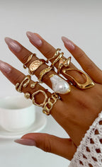 Anillos de Perla Aurea