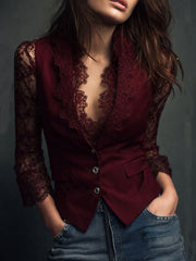 Noemi | Jacket with Semi-Sheer Sleeves