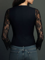 Noemi | Jacket with Semi-Sheer Sleeves
