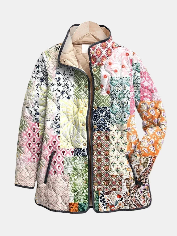 DELACROIX | Florence Bohemian Patchwork Quilted Jacket