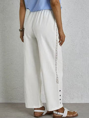 Shania - Pantalon relaxed à boutons