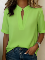 Paula | Camisa de manga corta holgada