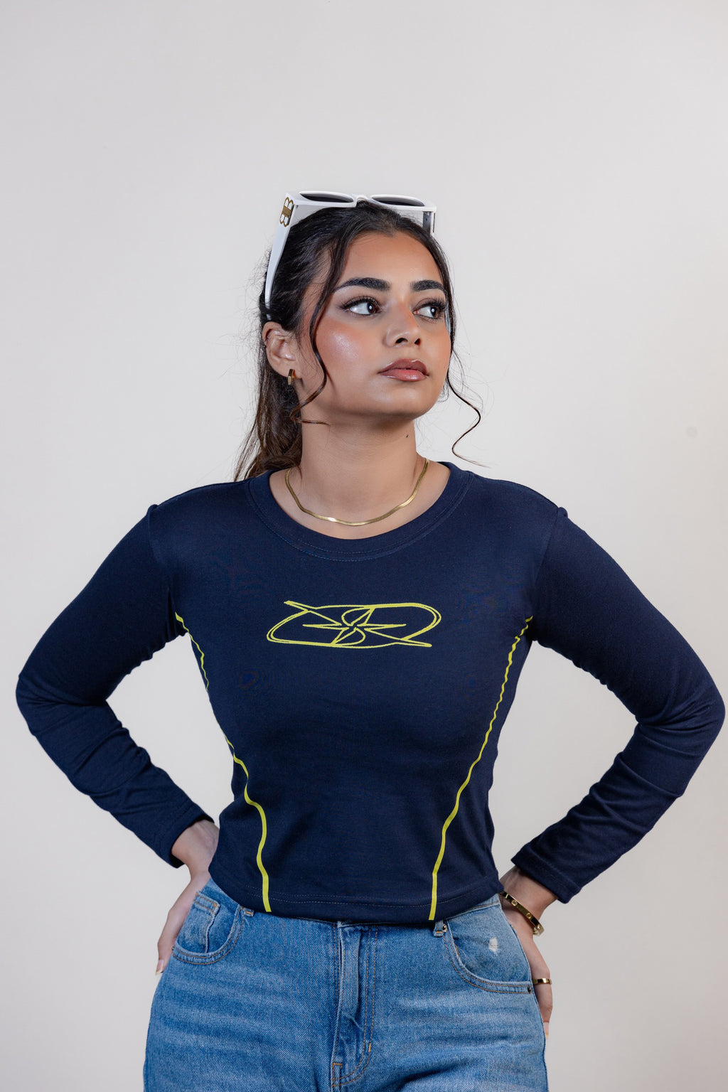 “YELLOW STRIPS” babytee