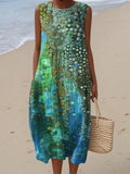 Jasmine | Vestido Maxi Sin Mangas de Corte A