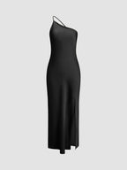 Fiora | Vestido Maxi Satén Espalda Abierta
