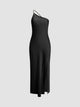 Fiora | Robe longue en satin dos nu