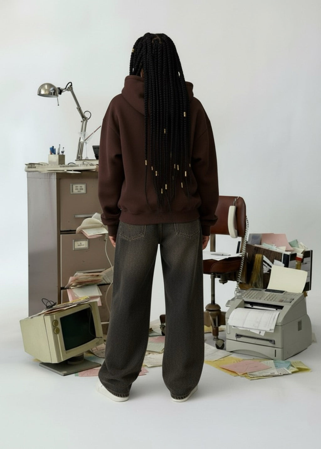 “BASIC” chocolate hoodies