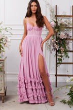 Nira | Vestido Maxi Rosa Malva