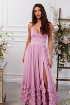 Nira | Vestido Maxi Rosa Malva