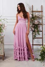 Nira | Vestido Maxi Rosa Malva